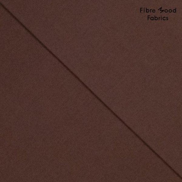 Fibre Mood, Webware Baumwolle Poplin stone washed, braun